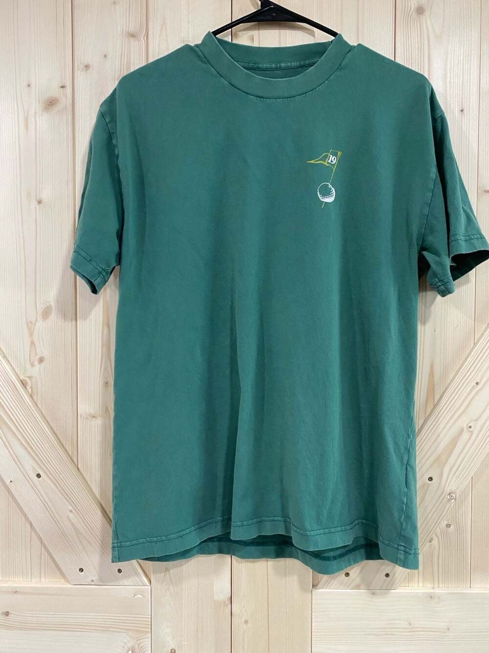 Abercrombie & Fitch Soft A&F Essentials Relaxed Green Golf Graphic T-Shirt size